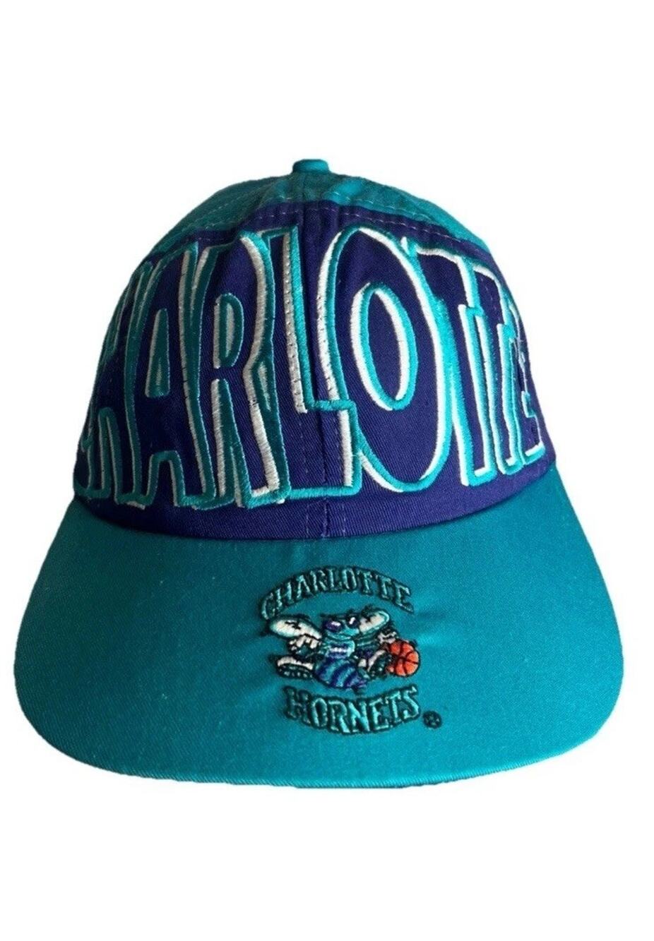 Vtg Numbered 4926/5000 NBA Charlotte Hornets Snap Back Rare